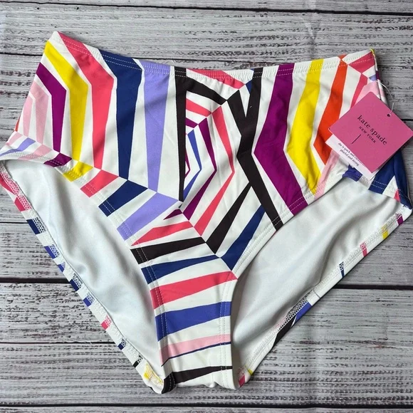 Kate Spade High Waisted Bikini Swim Bottom - Picture 1 of 4